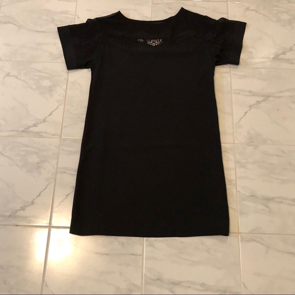 Jessica Simpson black tunic shirt dress. Lace top - Picture 6 of 9